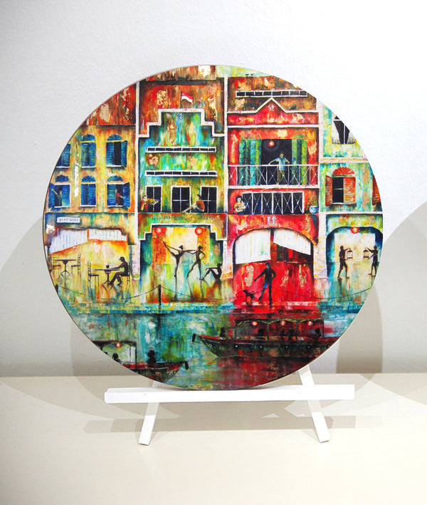 Nordic Wood Panels - Singapore Symphony - Diana Francis Art
